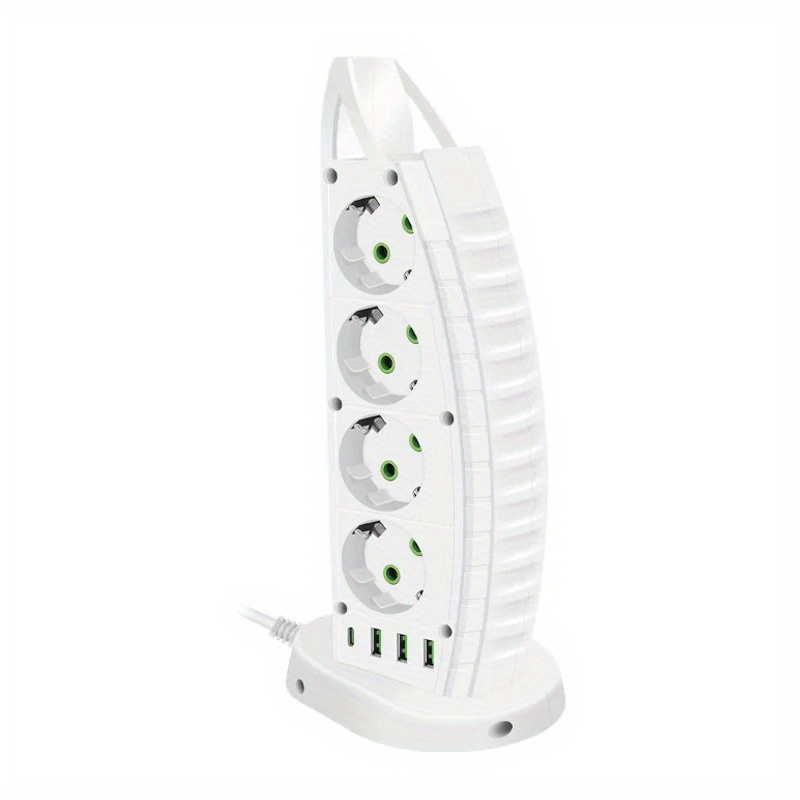 Torre Multi Power Strip Vertical Eu Enchufe Tomacorrientes - Temu Chile