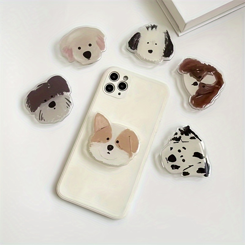 

Cartoon Puppy Design Hand Grip Handle, 360° Rotation Phone Holder, Phone Accessories