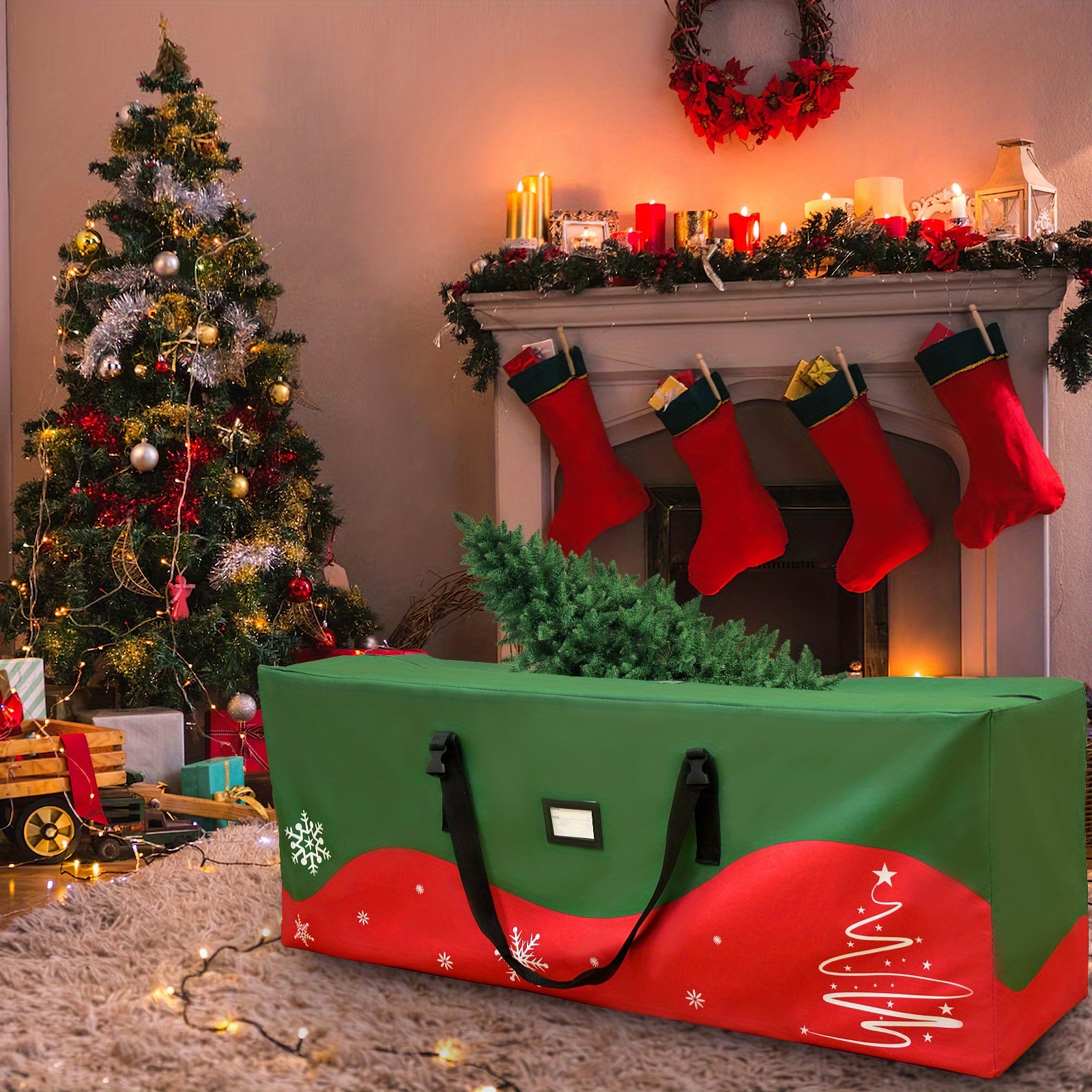 Christmas Tree Storage Bag Large Storage Bags Christmas Tree - Temu