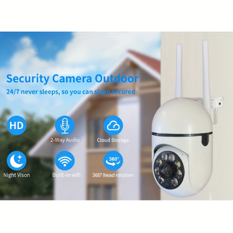  YI Pan-Tilt Security Camera, 360 Degree 2.4G Smart