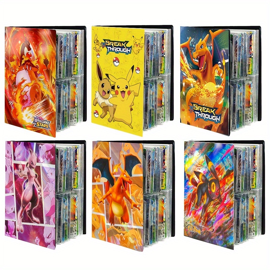 Classeur Pokémon avec fermeture éclair, porte-cartes, collection d'albums,  sac de rangement en matériau PU, affichage GX, livre de cartes, jouet,  cadeau d'anniversaire, 900 pièces