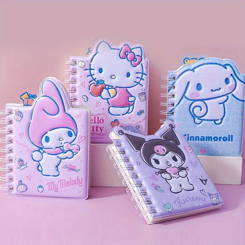 Sanrio Kuromi My Melody Notebook Children Thickening Handbook Cartoon  Pompompurin Mini Books Soft Copy Small Cartoon Notebook - AliExpress