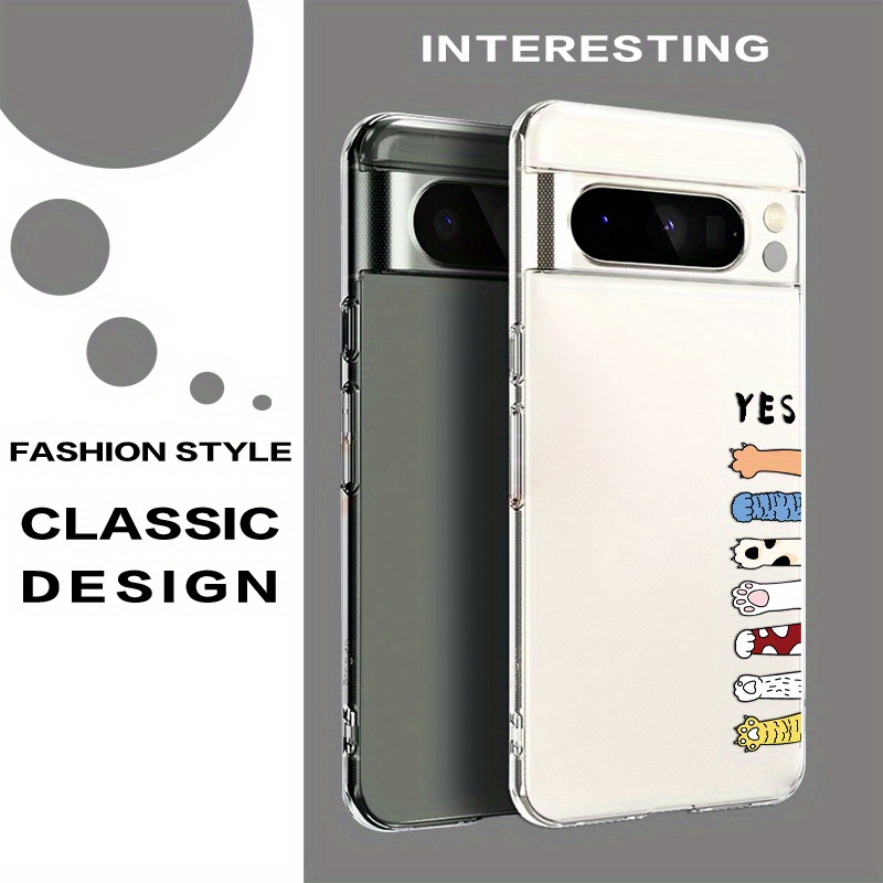 TEMU Phone Case: Cute Cat Paw Popular Pattern Lightweight Shockproof And Drop-resistant Protective Case, Compatible With Google Pixel 8 Pro/pixel