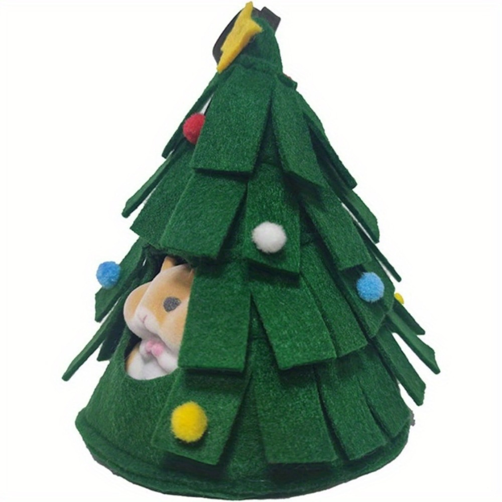 Dwarf Hamster Warm Bed Hammock Christmas Tree Shaped House - Temu