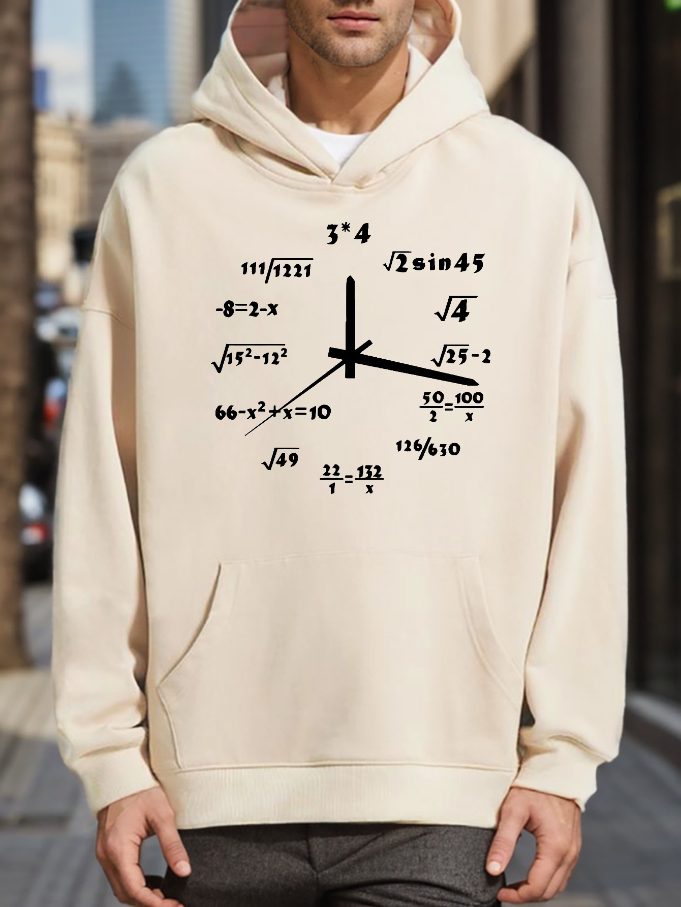 Off white hot sale clock hoodie