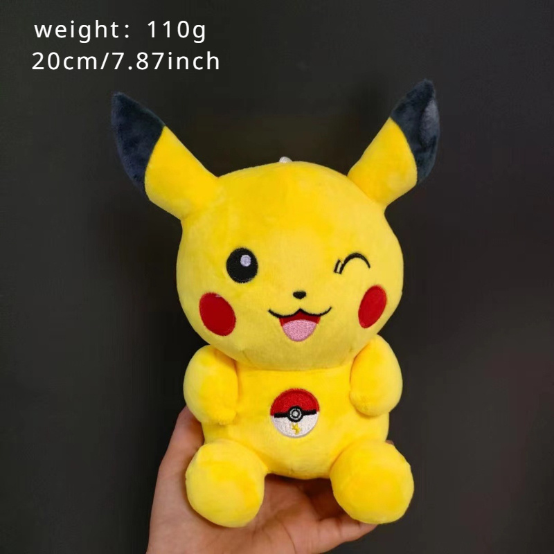 New Pokemon Series Magical Creatures Pikachu Dark Messenger Dark Pikachu  Plush Toys Bedroom Sofa Decoration Pillows Dolls Party Decorations Ornaments