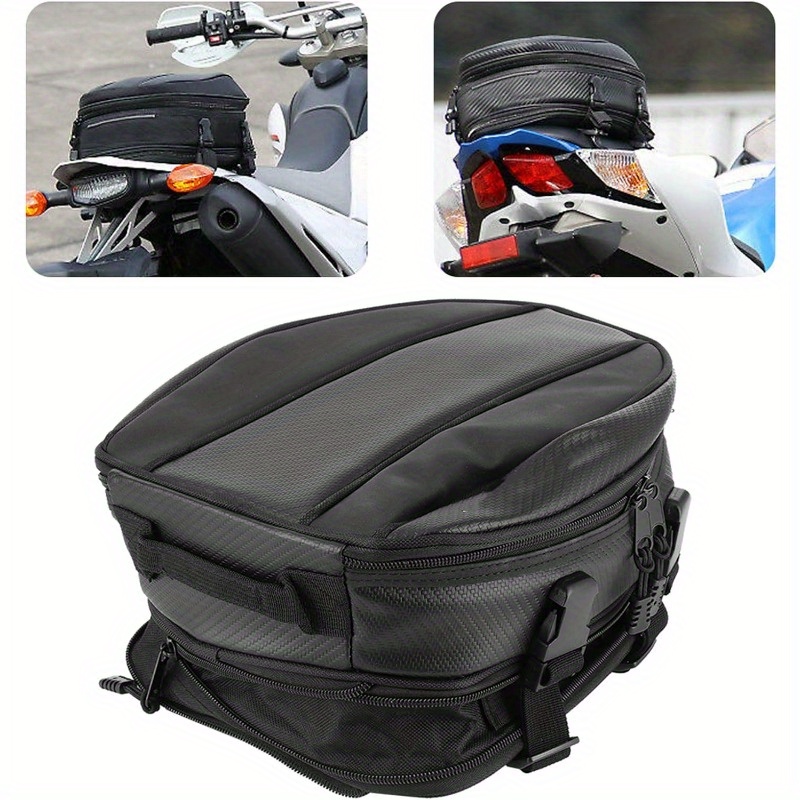 Mochila Impermeable Motocicleta Bolsa Asiento Trasero - Temu