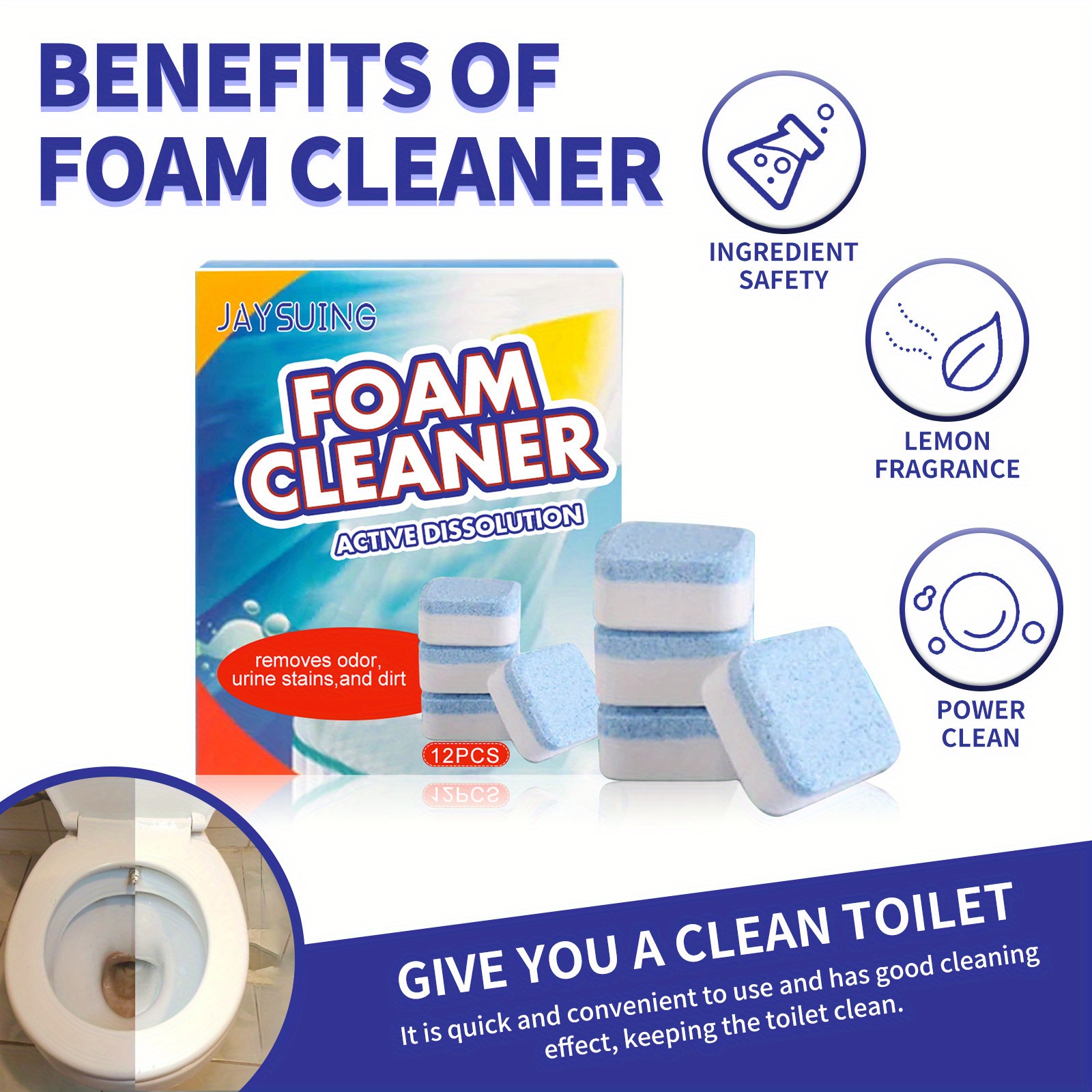 Splash Foam Spray Oven Cleaner Gentle and Effective Foam Cleaner for Kitchen Bathroom Toilets Floors - 60ml