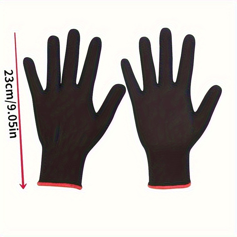 Durable Black Nylon Pu Safety Work Gloves Perfect Builders - Temu