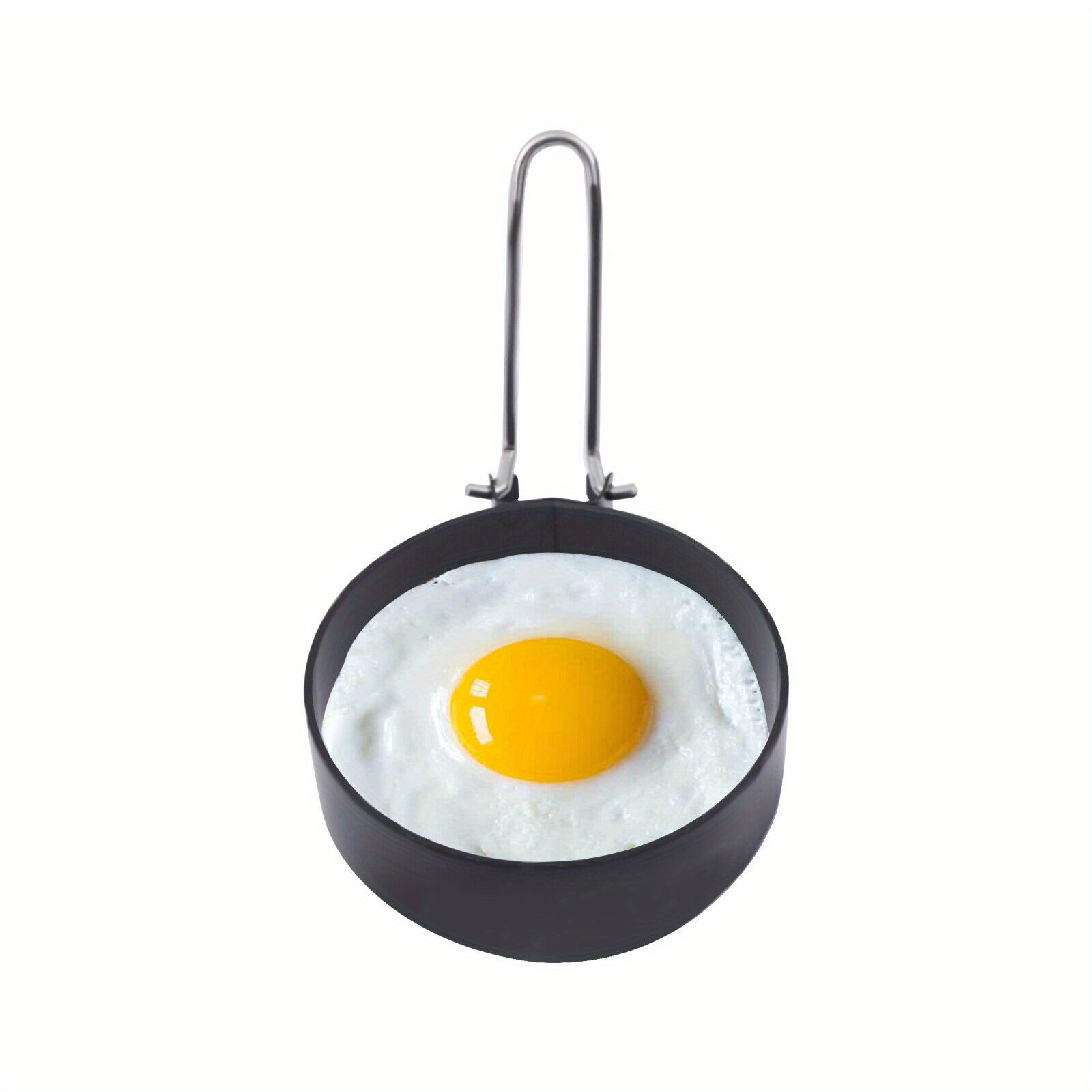 Fdit moule à œufs rond Moule à friture à oeufs en acier inoxydable
