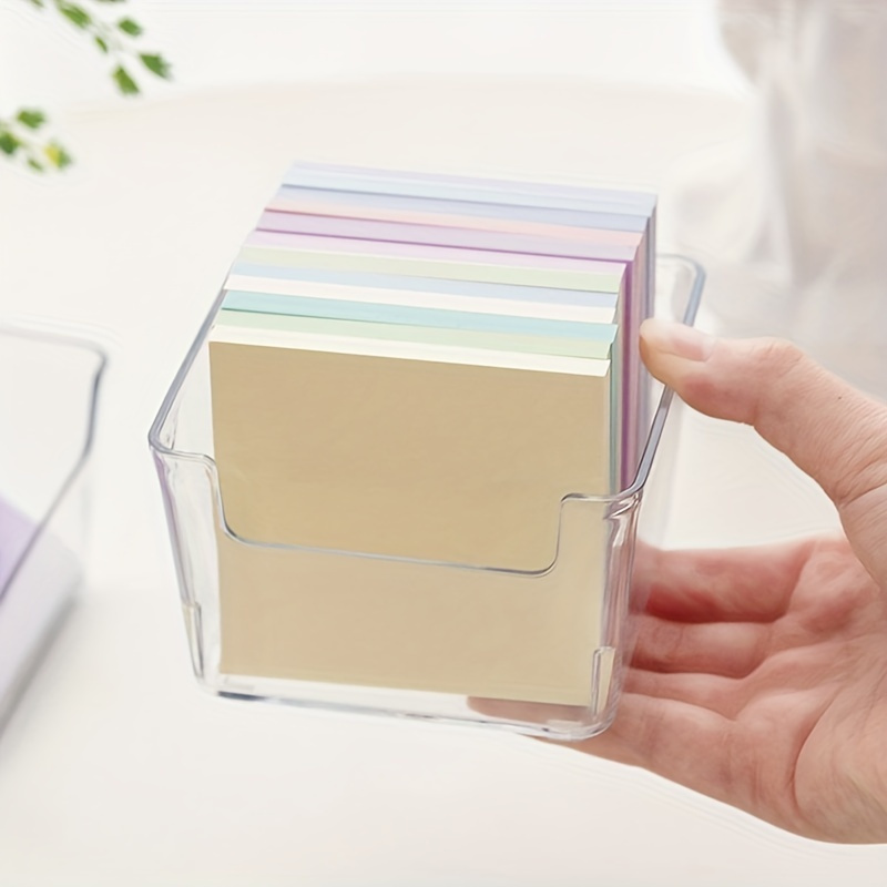 A5 Transparent Storage Box Clear Plastic Document Paper Filling