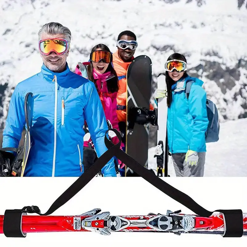 1pc Sangle D'épaule Réglable Pour Bâton De Ski, Porte-bâton De Ski, Sangle  De Poignée De Snowboard