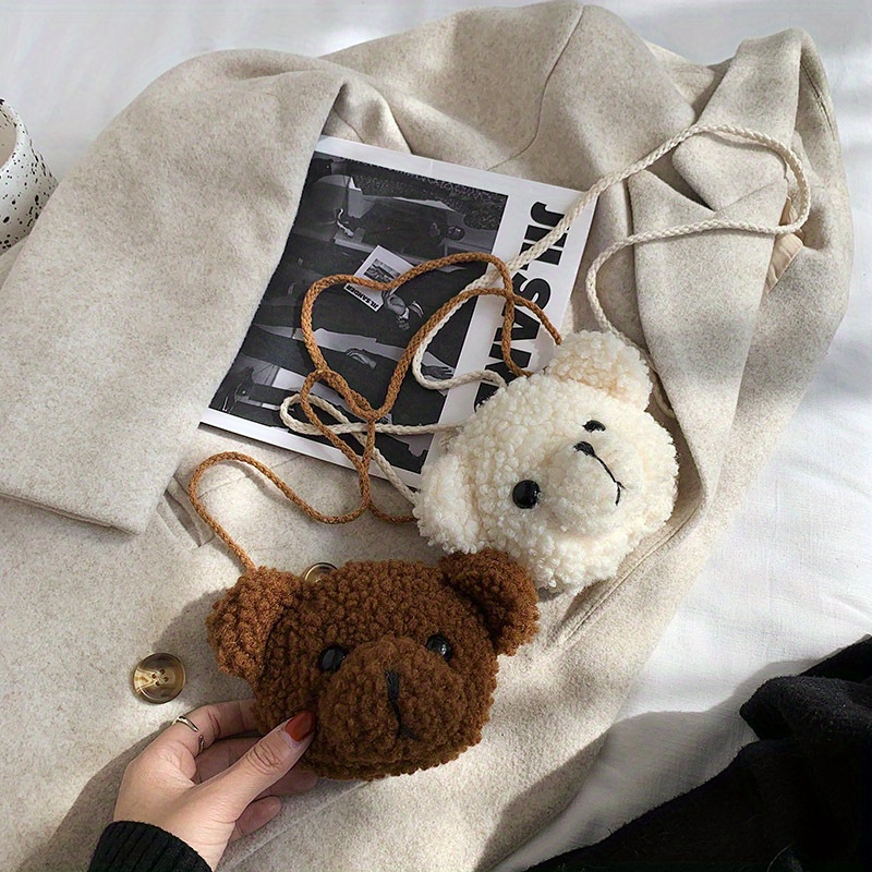 Girl's Mini Cartoon Bear Messenger Bag Adorable Cute Short - Temu