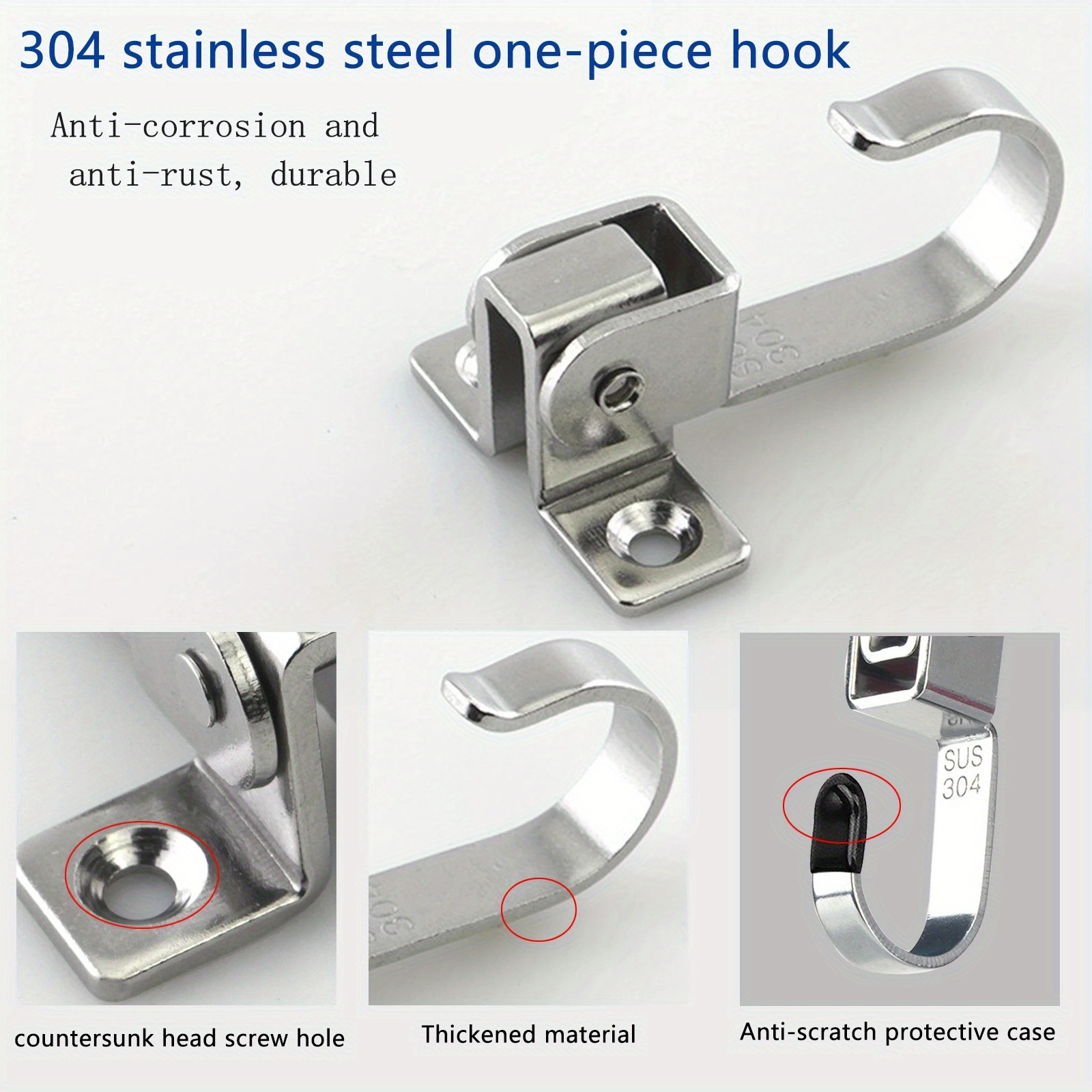 Stainless Steel Hooks Heavy Duty Indoor Outdoor Ceiling Hook - Temu