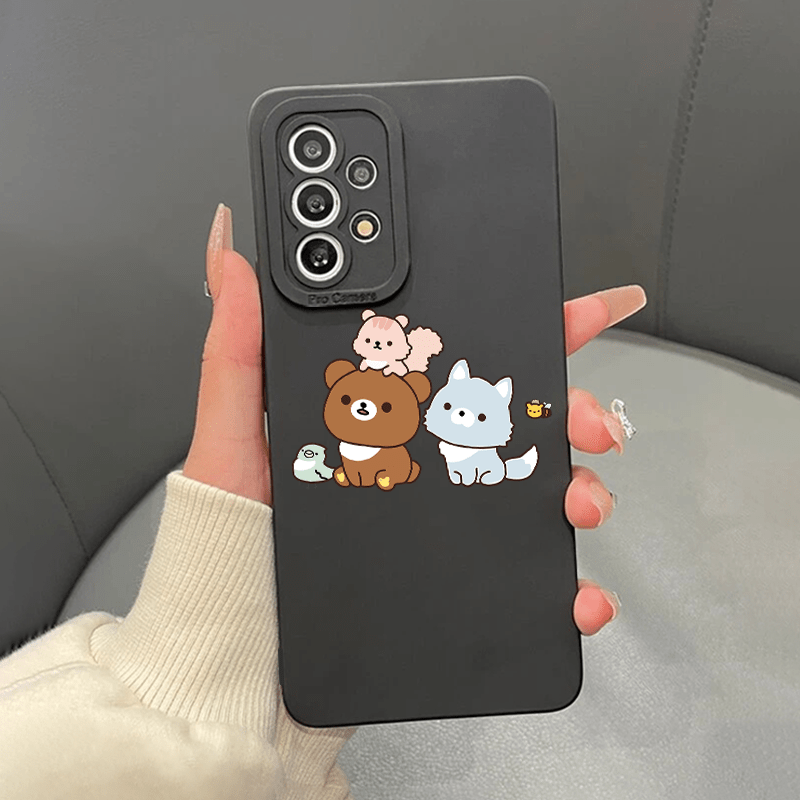 Phone Case For Samsung Galaxy S23 S23 Plus S23 Ultra 5G Lovely Bear Cartoon  Pattern Soft