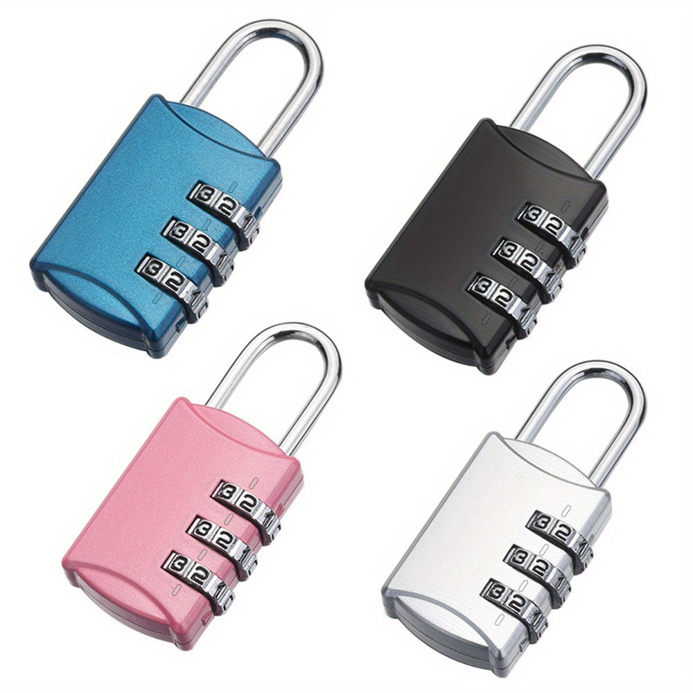 Alloy Safe Combination Code Number Lock Padlock for Luggage Zipper Backpack  - AliExpress