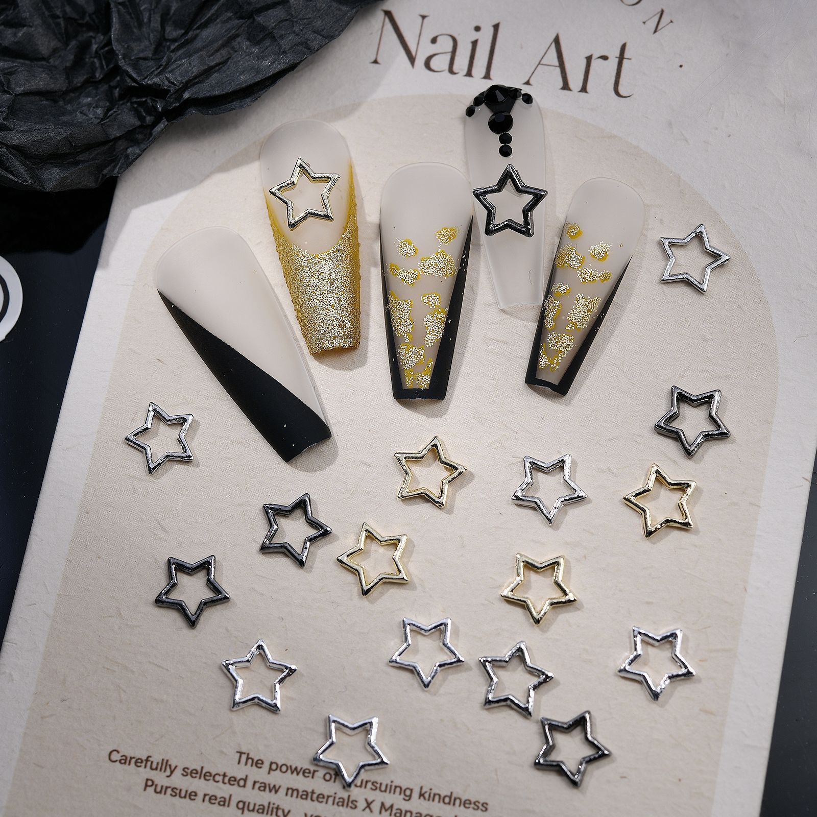 Star Nail Charms alloy Pentagram Nail Art Accessories Nail - Temu