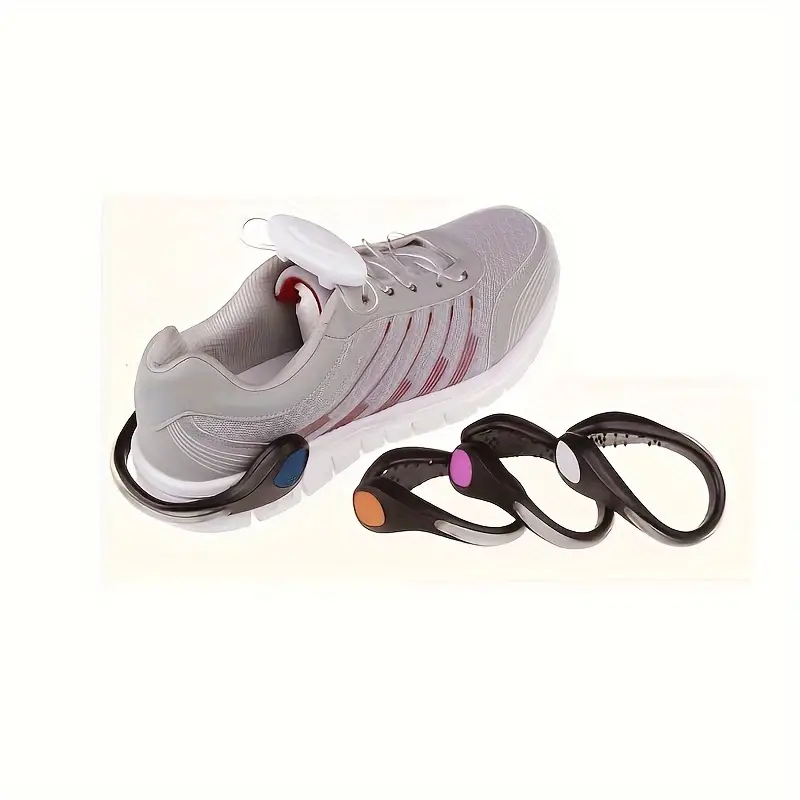 1pc led shoe light clip for night running 1pc led shoe light clip 2 cr2032 battery powered abs material non rechargeable single color lighting 36v or lower operating voltage electronic components included ideal for night sports details 1