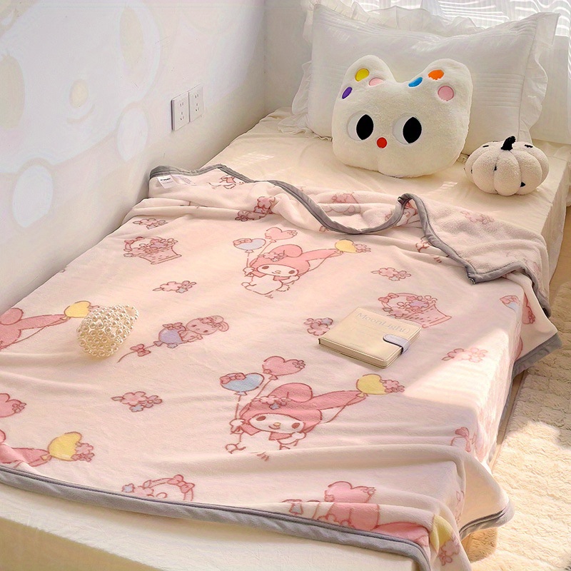 Hello Kitty Blankets Plush Flannel Kawaii Sanrio Room Decor Gift For G