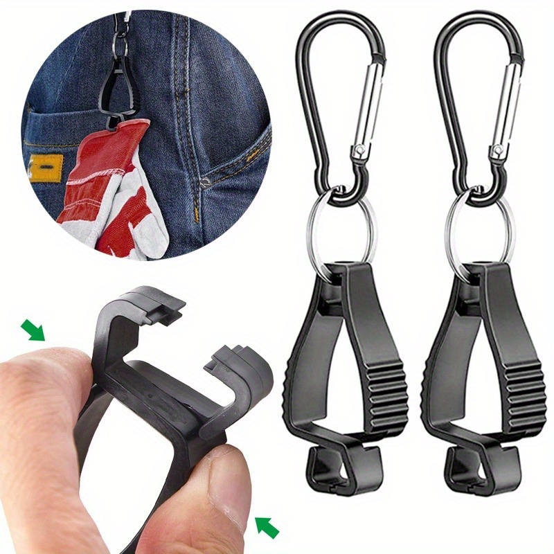 Plastic Safety Work Gloves Anti-Lost Fastener Hook Fixing Buckle