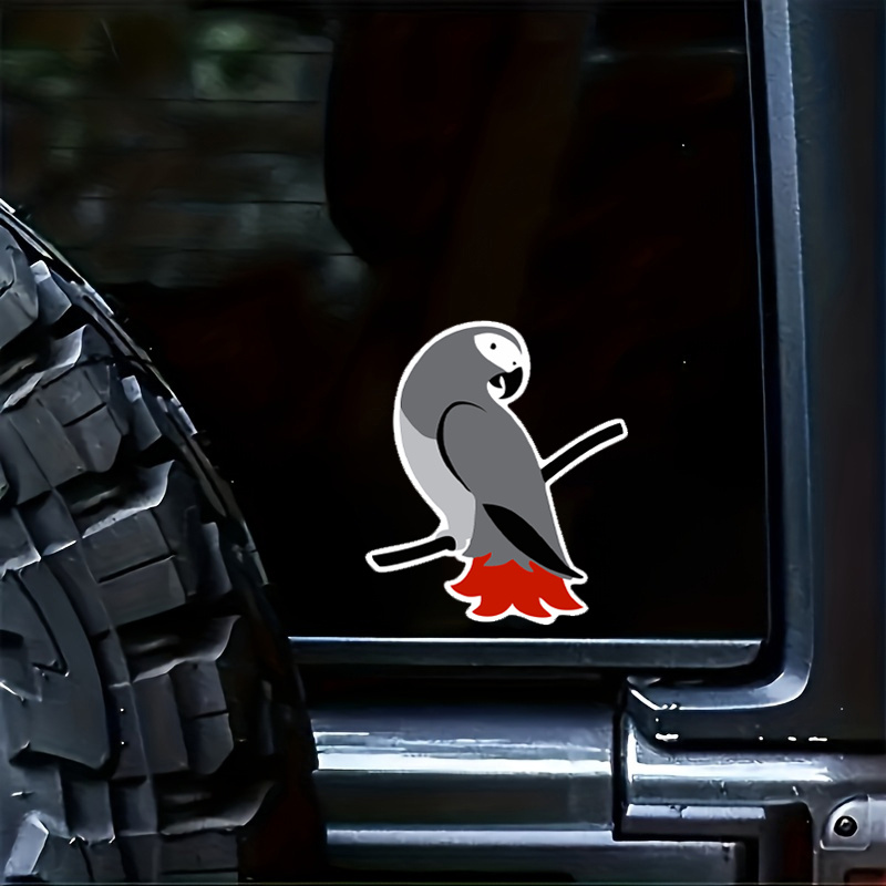 

African Grey ~ Parrot Bird Car Window Vinyl Decal