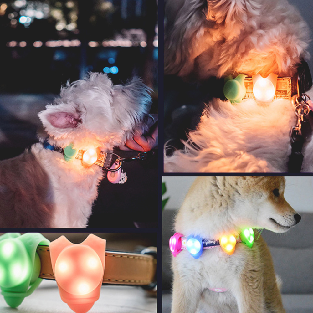 Flashing led dog 2025 collar pendant light