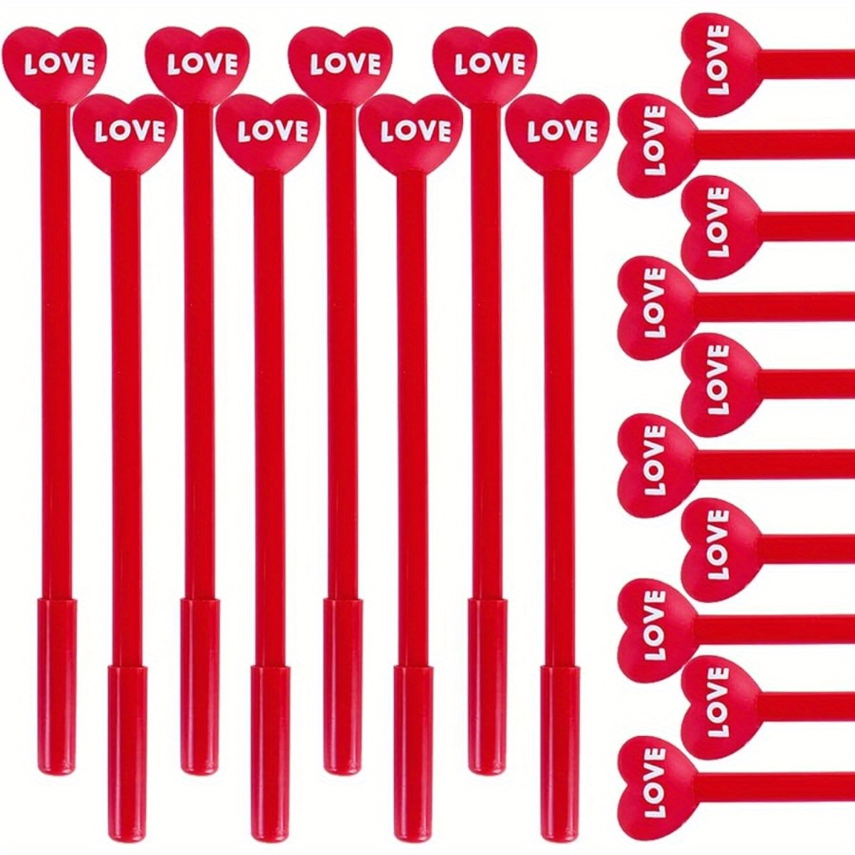Cartoon Valentine's Day Gel Pen Creative Love Heart Happy - Temu