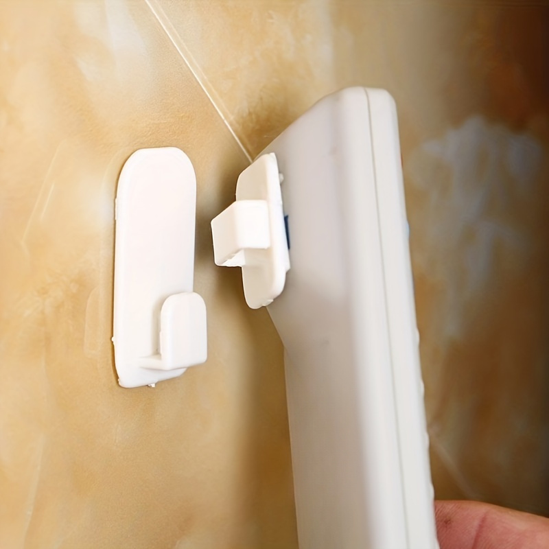 Plastic Remote Control Holder Hooks Self Adhesive Wall Hooks - Temu