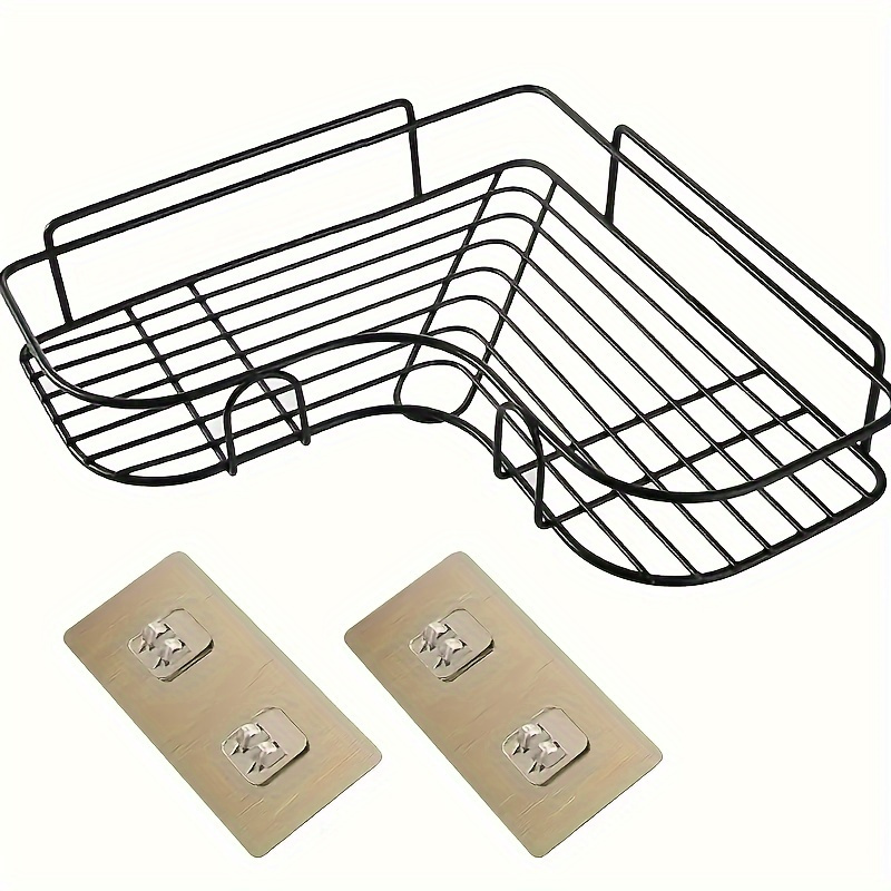 Iron Wire Bathroom Accessories Punch-Free Wall-Mounted Curved Toiletries Storage  Rack - China Bathroom Accessories, Shower Caddy