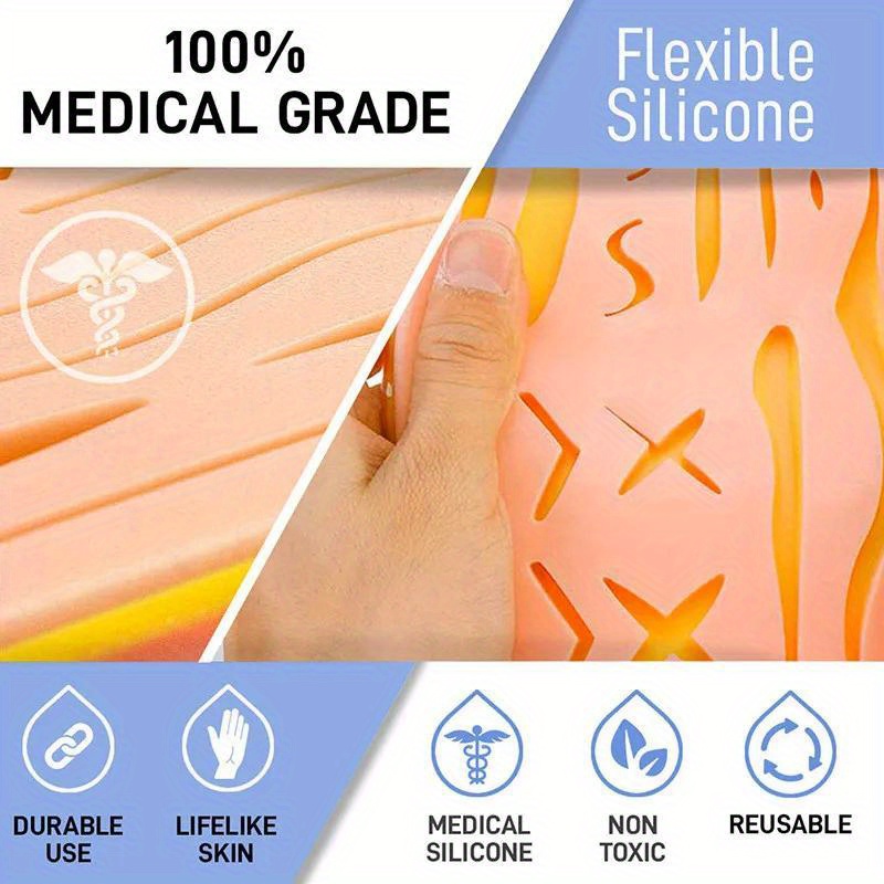 Surgical Suture Instrument Set Silicone Stitching Module - Temu