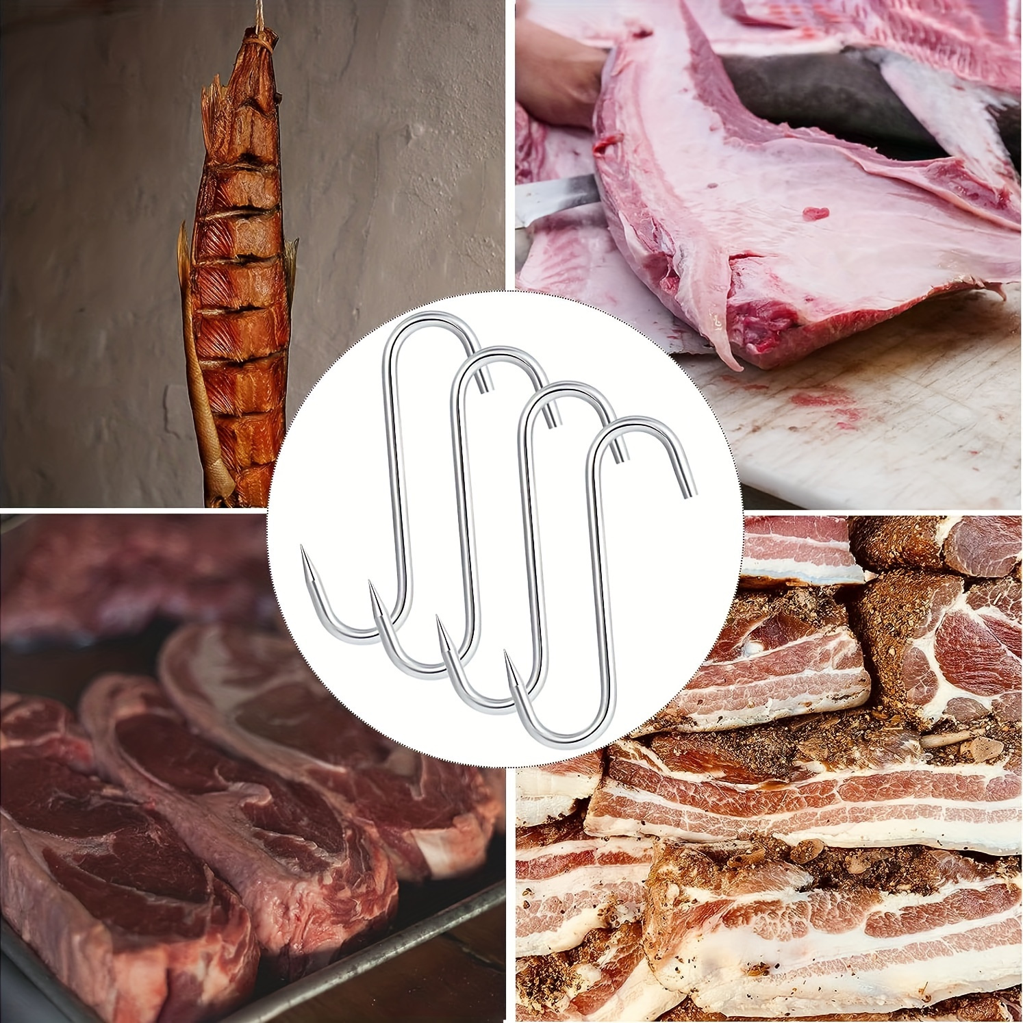 Hooks Meat Hooks For Butcher Heavy Duty Stainless Steel Meat - Temu