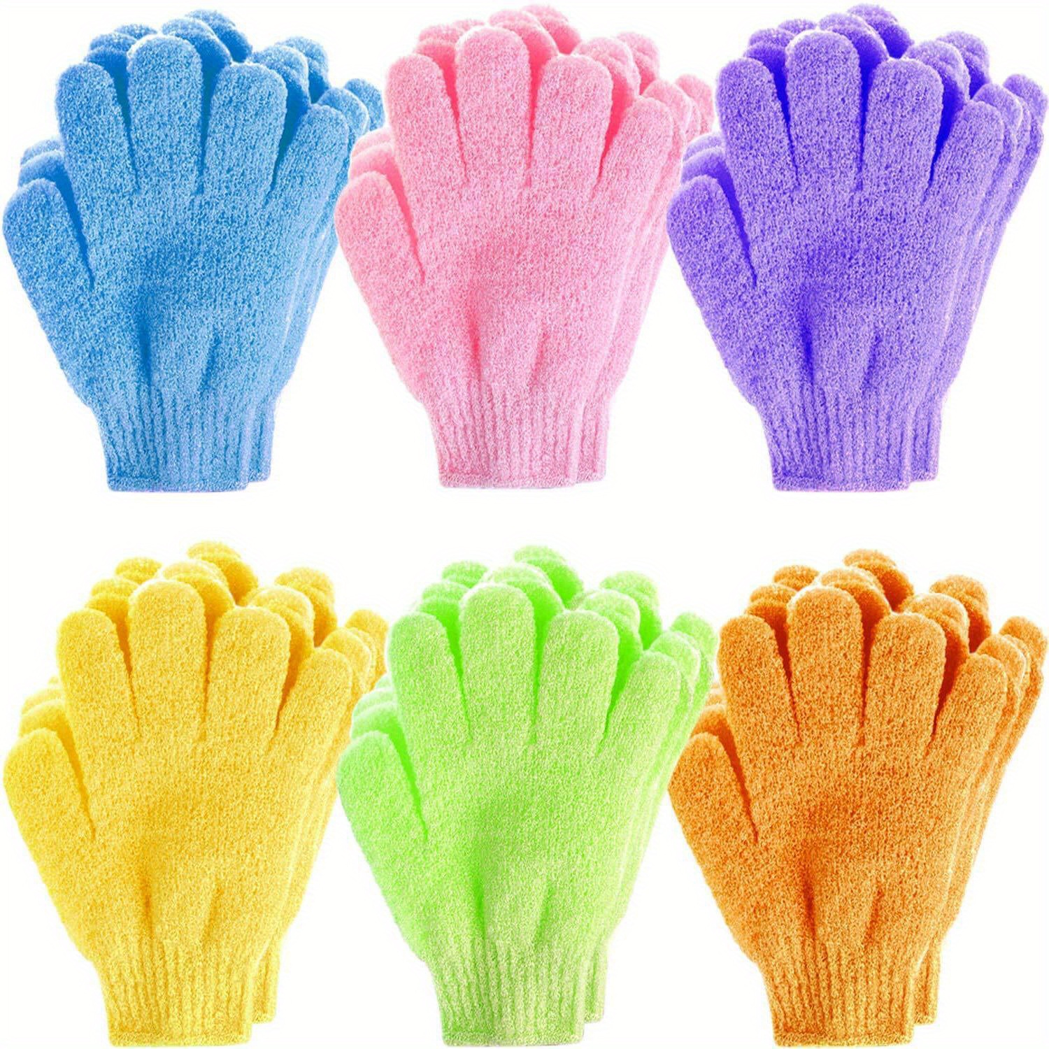 

4pcs Colourful Exfoliating Shower Mitt Washcloth Bath For Shower, Double Sided Exfoliating For Scrubs, Scrubber Bathing Accessories