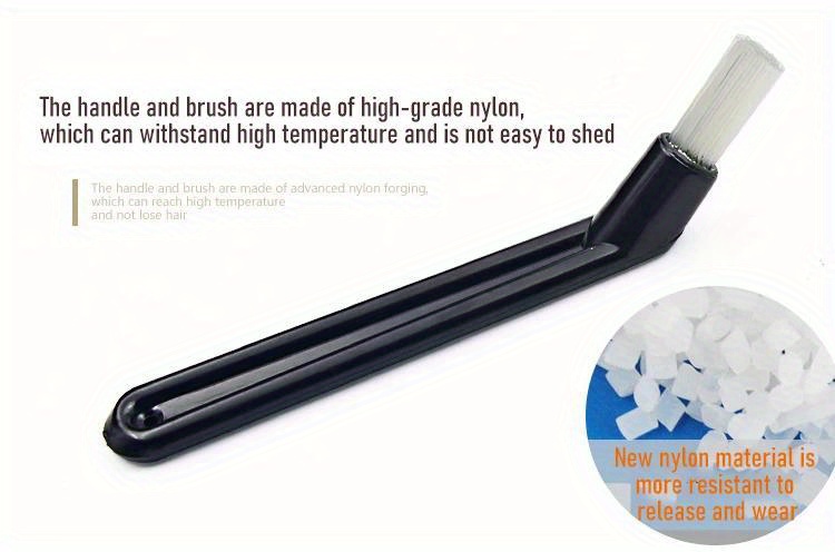 Ergonomic Espresso Machine Cleaning Brush with Plastic Handle, Keyboard and Coffee Grime Remover Tool, 14.0cm