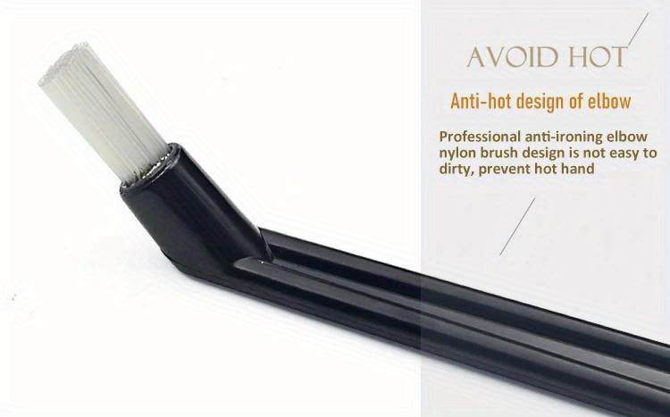 Ergonomic Espresso Machine Cleaning Brush with Plastic Handle, Keyboard and Coffee Grime Remover Tool, 14.0cm