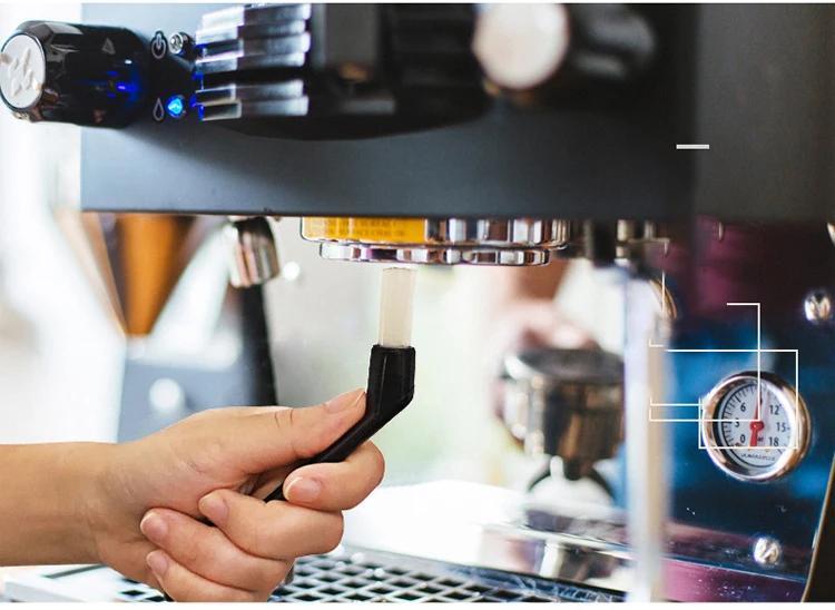 Ergonomic Espresso Machine Cleaning Brush with Plastic Handle, Keyboard and Coffee Grime Remover Tool, 14.0cm