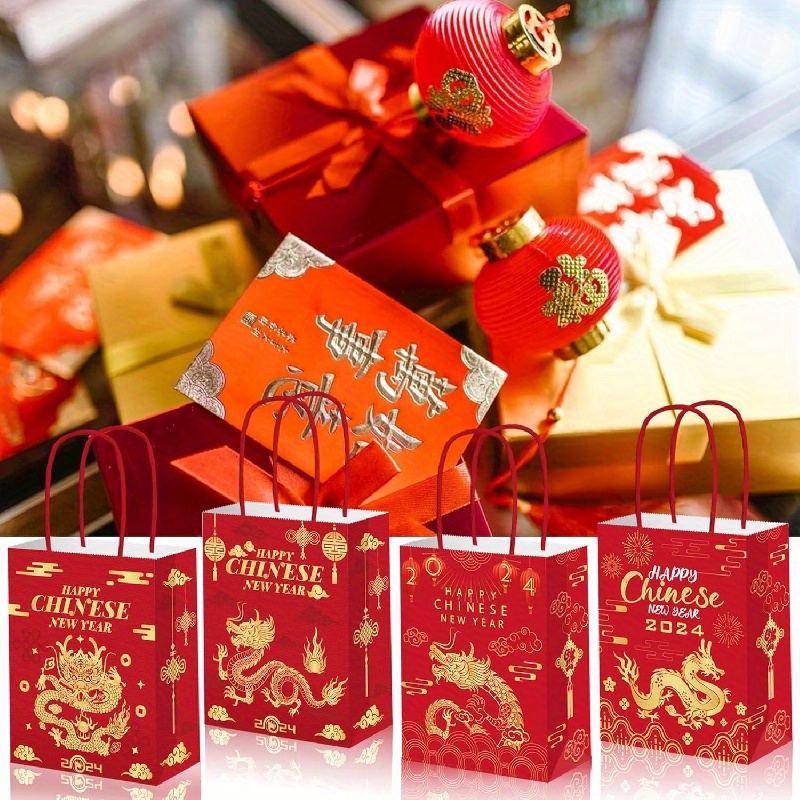 Big Red Gift Wrapping Paper Spring Festival And New Year Red - Temu