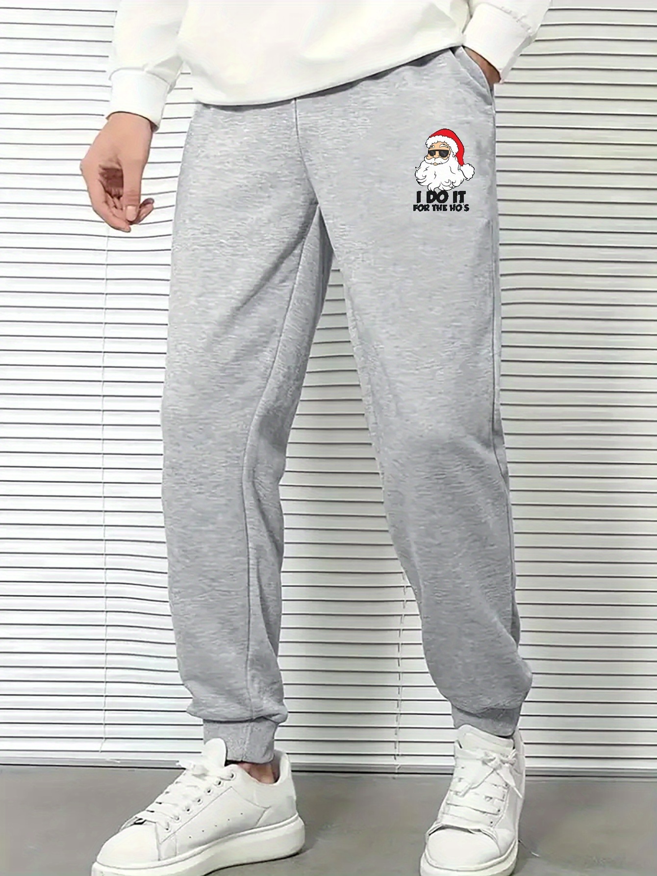 Plus Size Men's Christmas Sweatpants Anime Santa Claus - Temu Canada