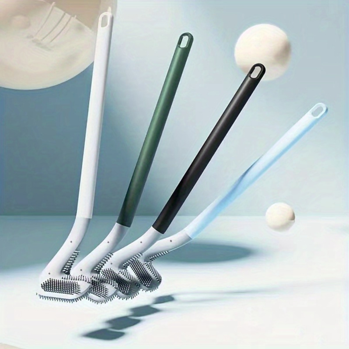 Toilette Nettoyage Brosse Poignée Arrondie Petite brosse douce pour  Closestool WC Salle de bain