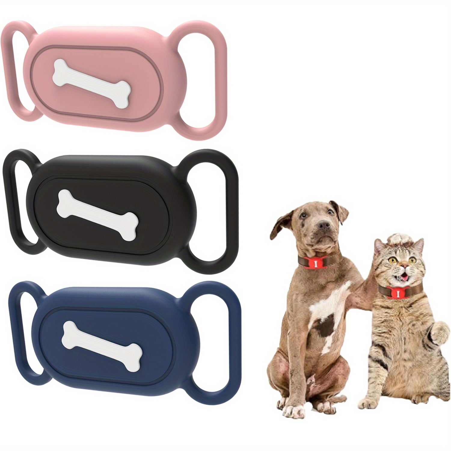 2PCS) Ipx8 Waterproof Airtag Dog Collar Holder, Durable Hard Anti-scratch  Protective Airtag Case For Apple Airtag on OnBuy