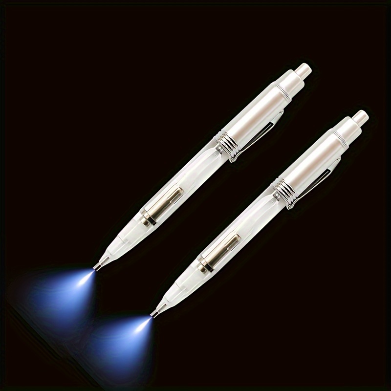 Stylo à bille créatif multifonction avec lumière LED, lampe de poche  éclairée, stylos à bille, nouveauté, outil d'écriture - AliExpress