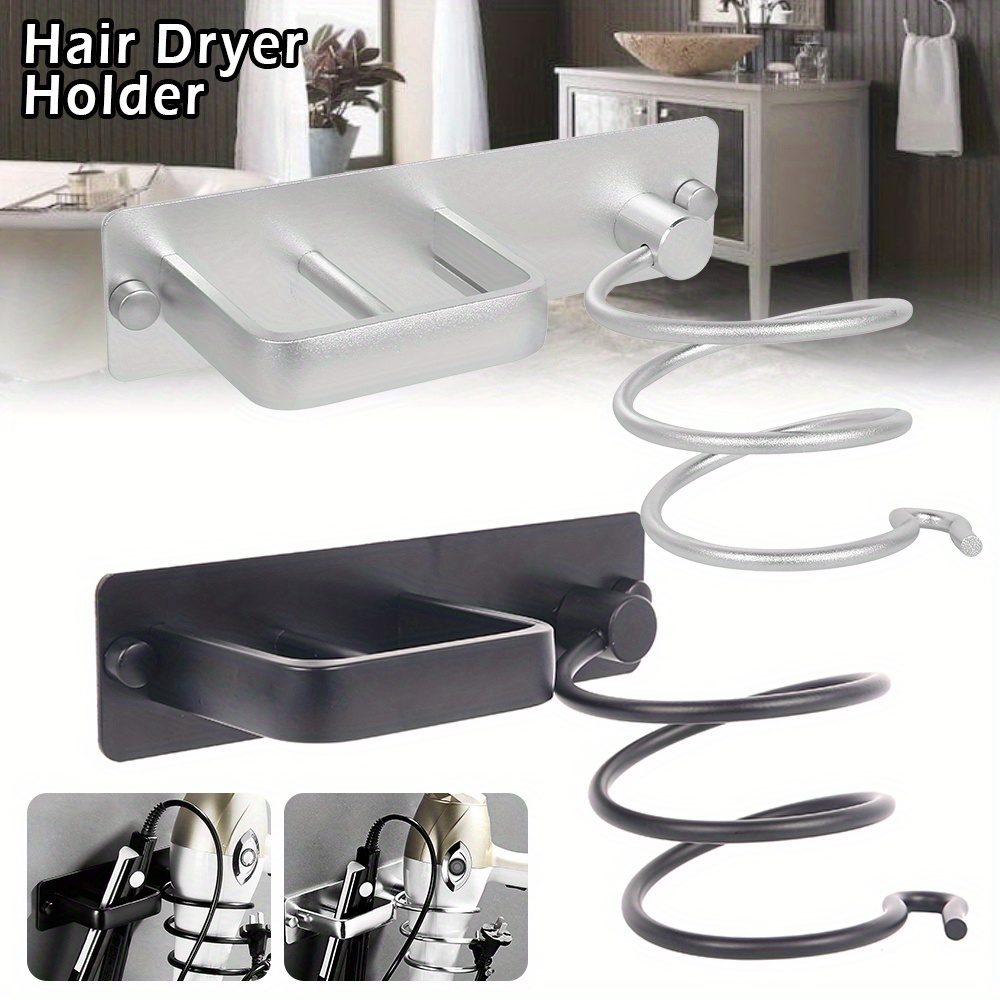 1pc Bathroom Storage Organizer For Hair Dryers, Flat Irons