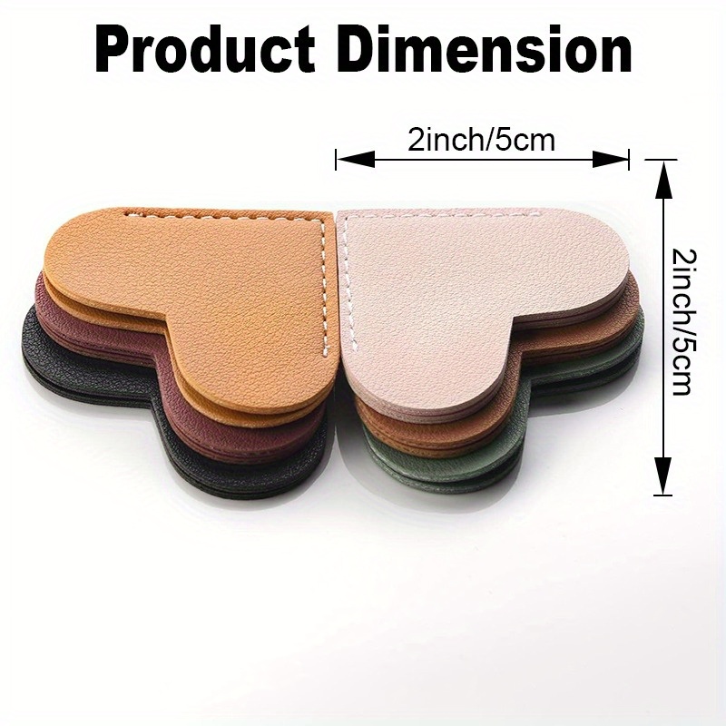 Marcapáginas Corazón Cuero Sintético 6 Piezas Marcapáginas - Temu Chile
