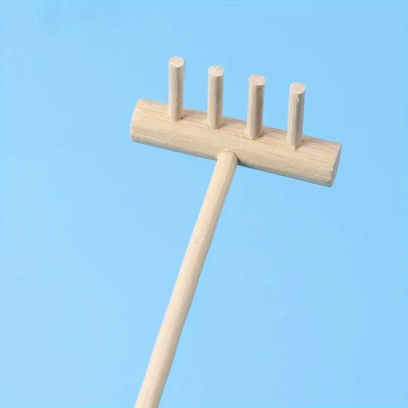 Mini Zen Garden Rake Bamboo Tool Set Rake Sand Stone Push - Temu