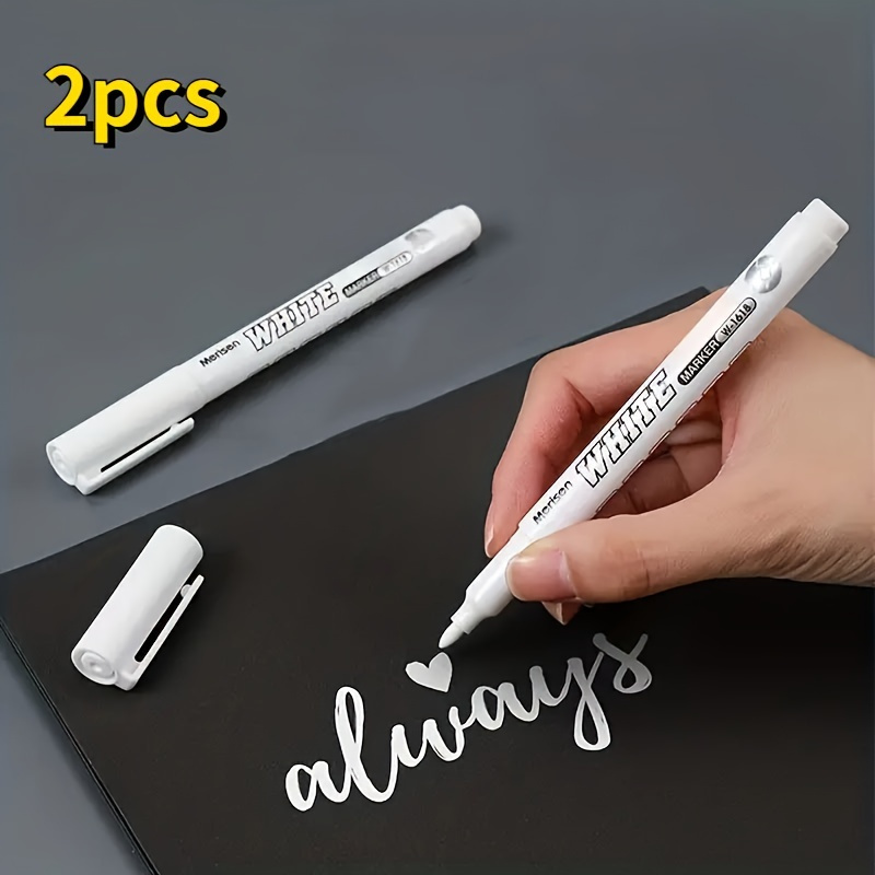 10 Pack White paint markers Concentrated oily ink quick drying waterproof  and non fading paint pen fabric paint graffiti ink - AliExpress