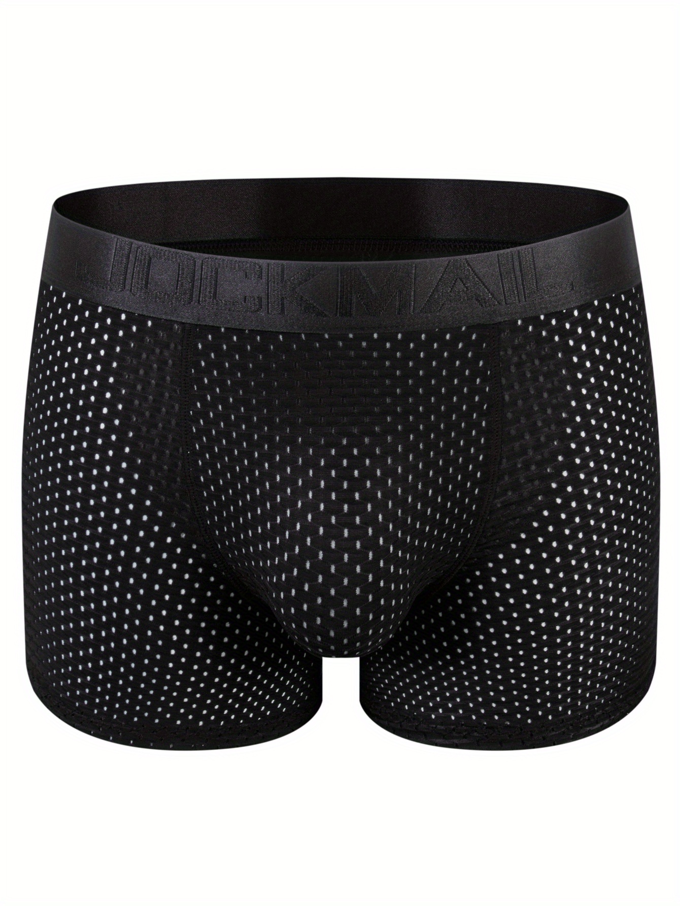 Men's Underwear Mesh Breathable Comfy Stretchy Boxer Briefs - Temu