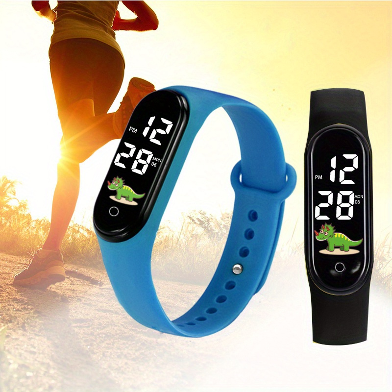 2pcs Touch LED Digital Watch Light LED Electronic Sports Watch