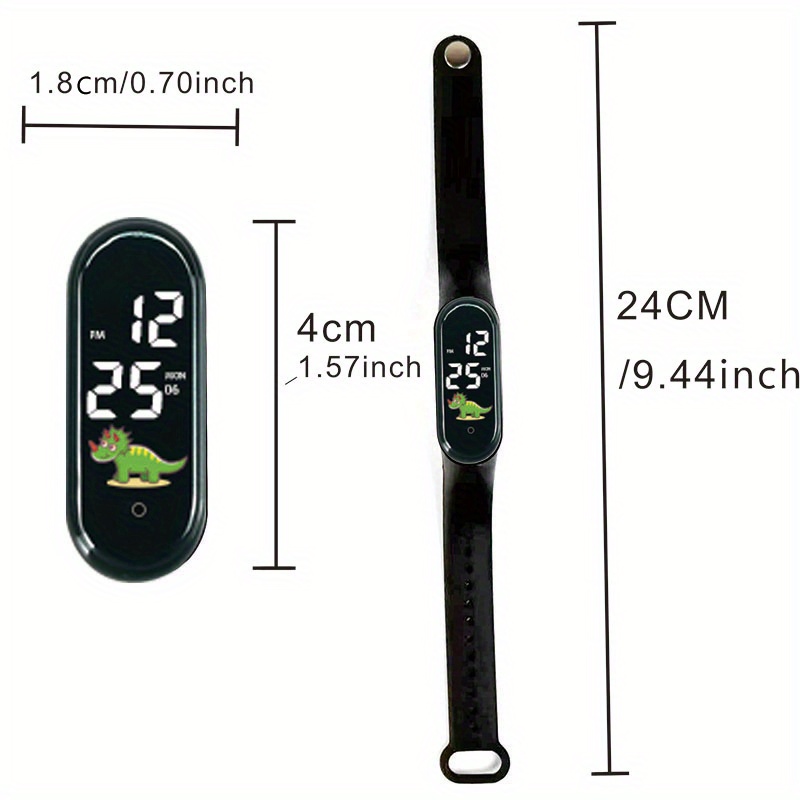 2pcs Touch LED Digital Watch Light LED Electronic Sports Watch