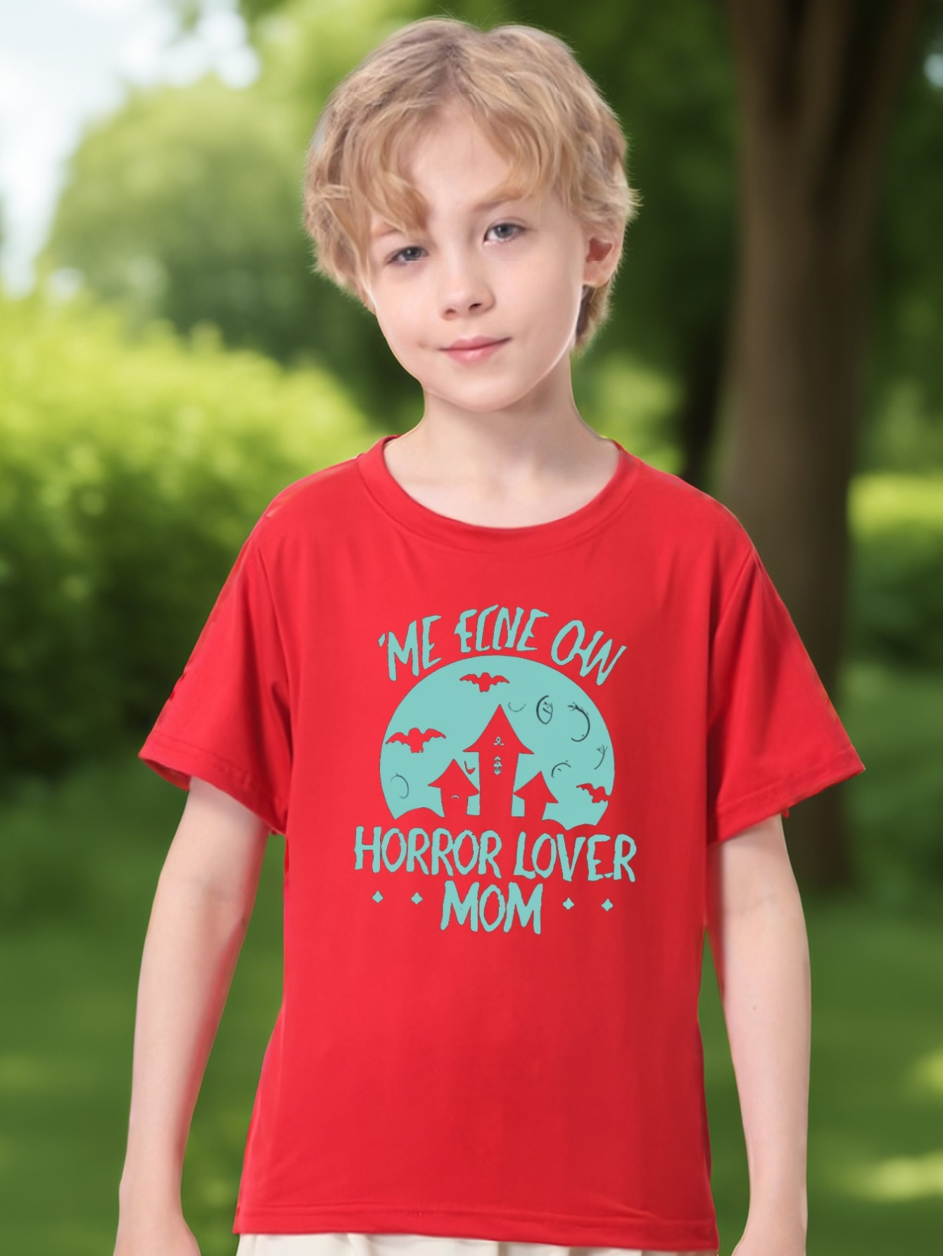 Horror Lover Mom Rugby Man Print Tee Tops Boys Round Neck - Temu Denmark