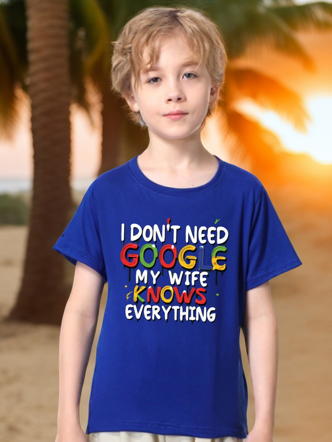 google t shirt my wife knows everything