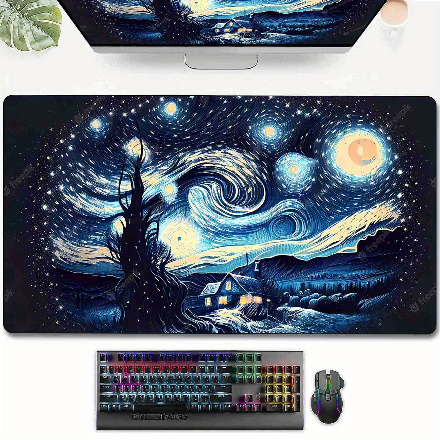 Game Anime Boy Large Gaming Mousepad Computer Hd Keyboard - Temu